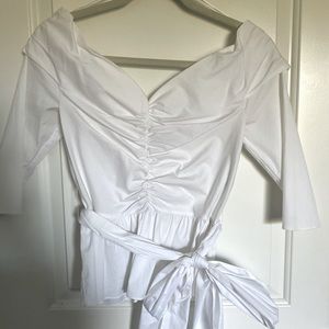 Zara white blouse